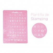 PLACA P/STAMPING ACRILICO MED THUYA