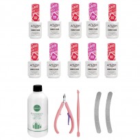 10 Esmaltes Semipermanente Anush + Removedor + Alicate + Limas